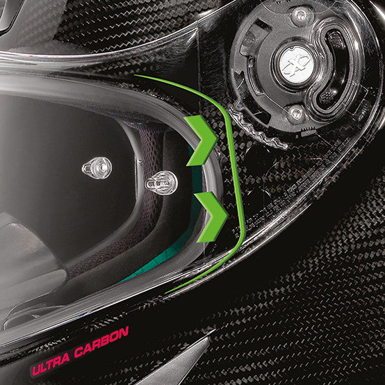 X-803 Ultra Carbon Puro Sport + Visiera Scura Casco Racing X-lite - 3