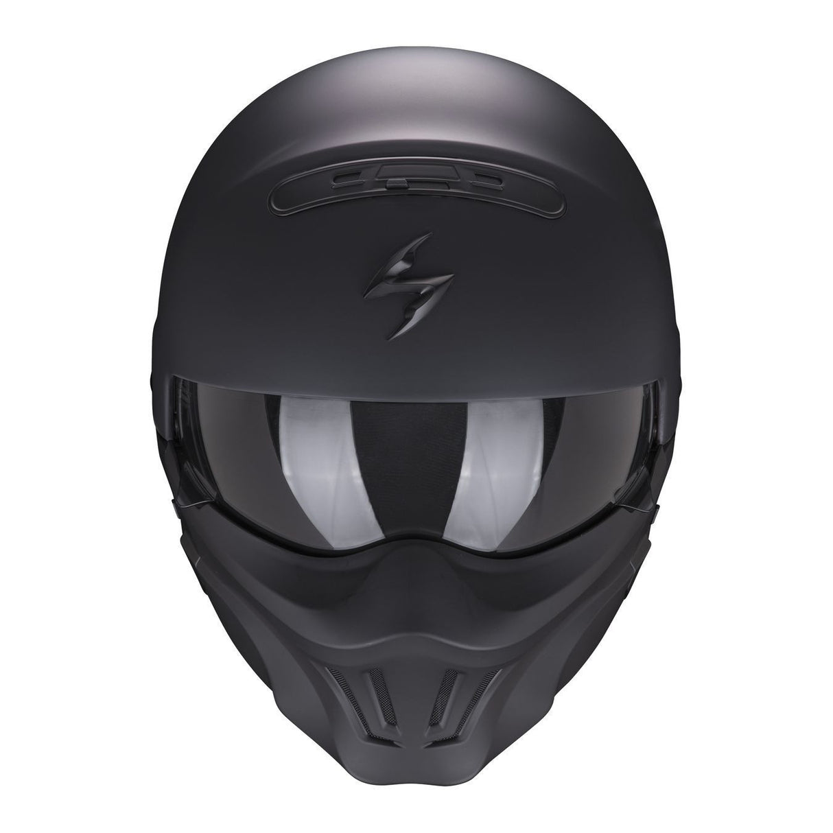 Exo-combat Evo Solid Matt Black Casco Modulabile Scorpion - 2