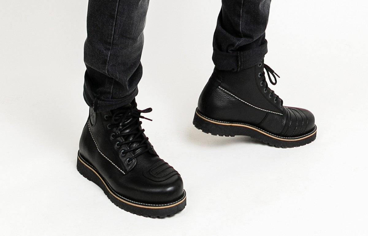 Iron Black Scarponcino Classic Da Moto John Doe - 3