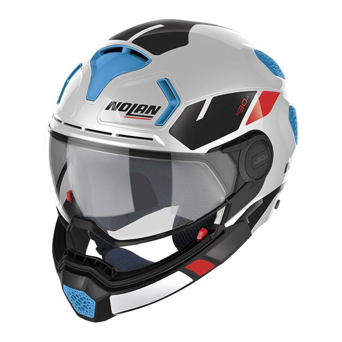 Casco N30-4 Tp Blazer Metal White Crossover con Visiera a Occhiale Nolan - 1