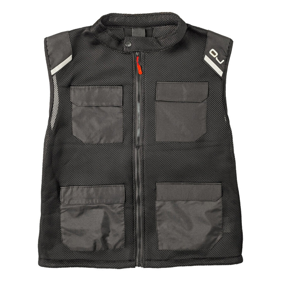 Gilet Penta Black Retina Traforato Multitasche In 3d Mesh Oj