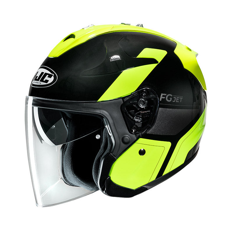 Fg-jet Epen Mc3h Casco Jet In Fibra Composite Hjc