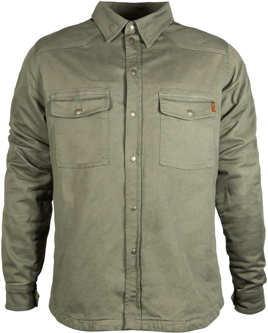Camicia Verde Oliva Foderata In Kevlar con Protezioni John Doe