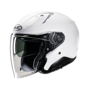 Rpha31 Pearl White Casco Jet In Fibra Hjc - 1
