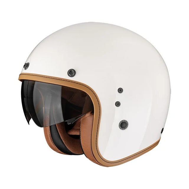 BELFAST EVO LUXE CREMA CASCO JET CLASSIC SCORPION