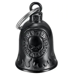 GUARDIAN BELL CAMPANELLA PER MOTO GUARDIAN CRANIO IN FIAMME TITANIO NERO MOT0029