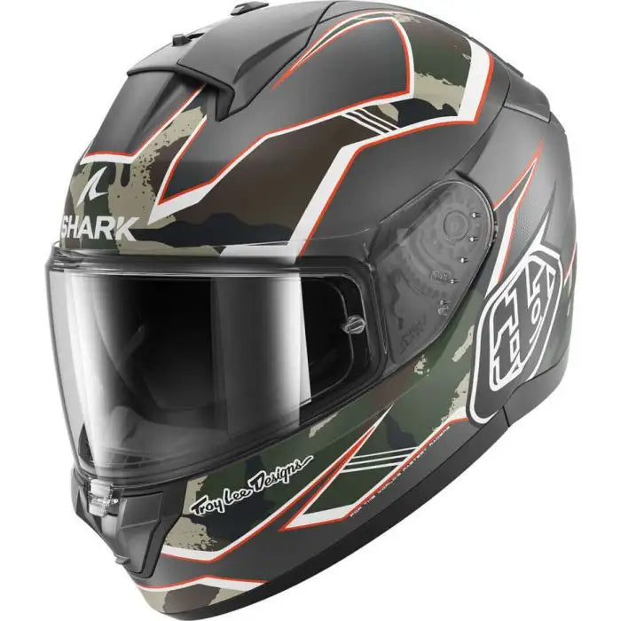RIDILL 2 MATRIX CAMO MAT ANTHRACITE VERDE CIOCCOLATO MATT CASCO INTEGRALE SHARK