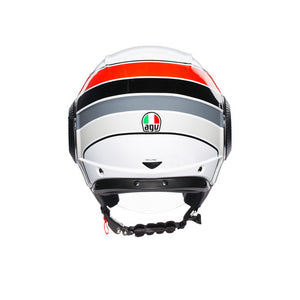 Orbyt Brera White/grey/red Casco Jet - 5