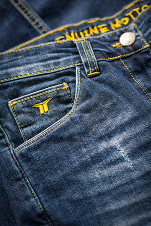 Jeans Hiro Motto Jeans - Jeans Donna con Rinforzi In Kevlar e Ginocchiere - 5