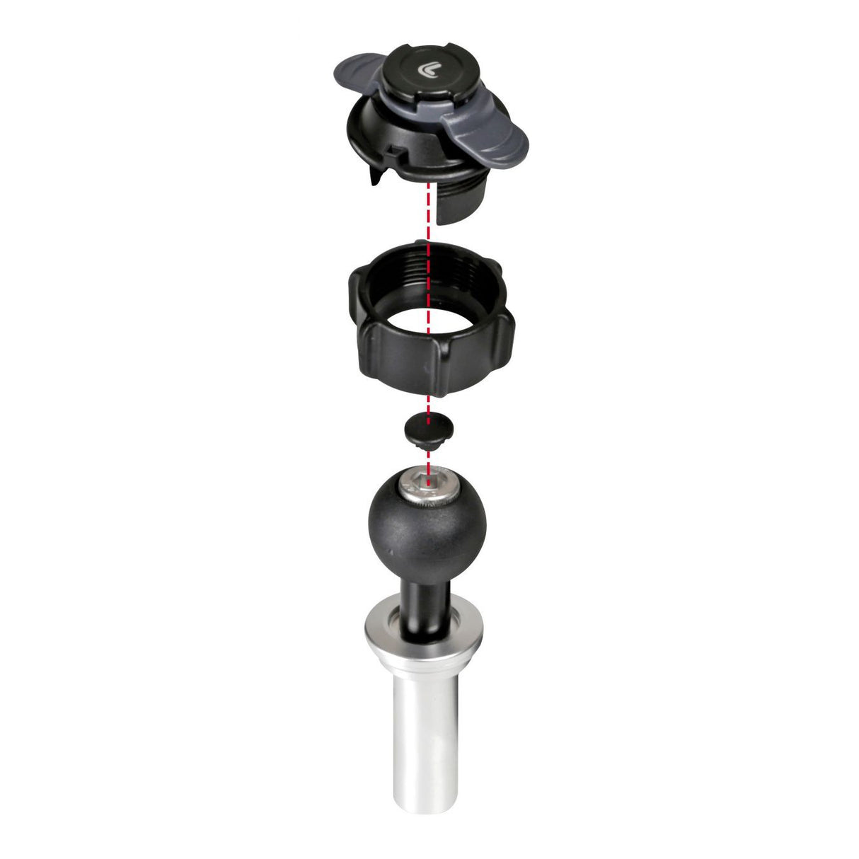 Fissaggio a Canotto Di Sterzo Da 15-17.20 Mm Per Opti-case 90457 Lampa - 3