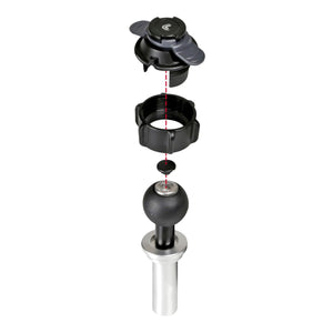 Fissaggio a Canotto Di Sterzo Da 15-17.20 Mm Per Opti-case 90457 Lampa - 3