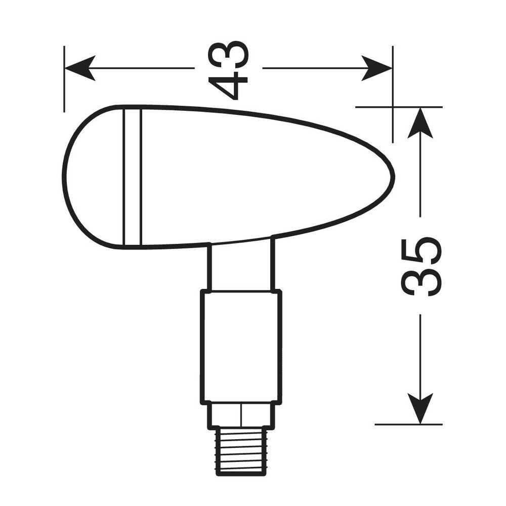 Frecce Drop Argento a Led Lampa - 3