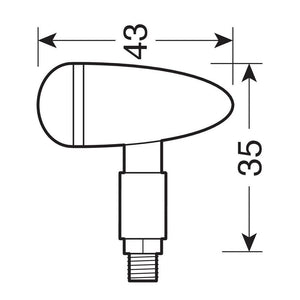 Frecce Drop Argento a Led Lampa - 3