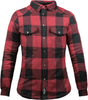 Camicia Scacchi Donna Xtm John Doe - Camicia Scacchi Rossa Foderata In Kevlar con Protezioni - 1