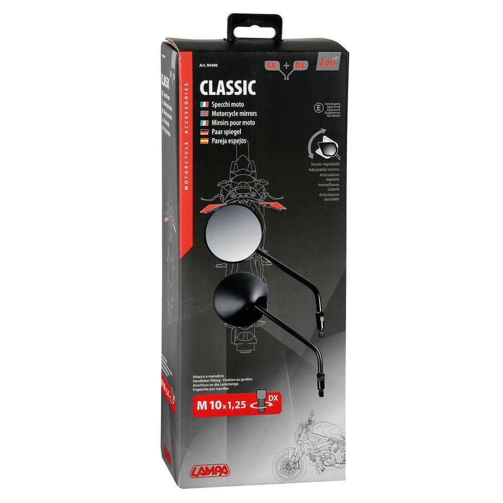 Classic Specchietti Moto Lampa - 4