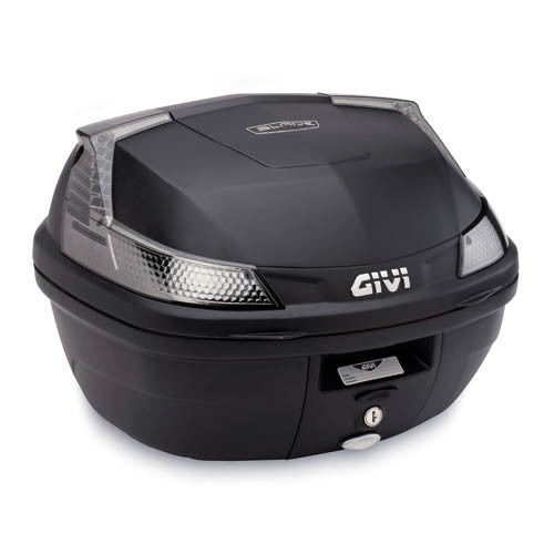 Bauletto B37 Monolock Neero Catadiottri Rossi Givi - 1