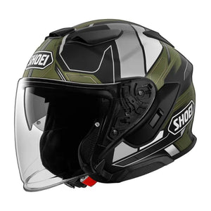 J-cruise 3 Whizzy Tc-11  Bianco-nero-verde Casco Jet Shoei