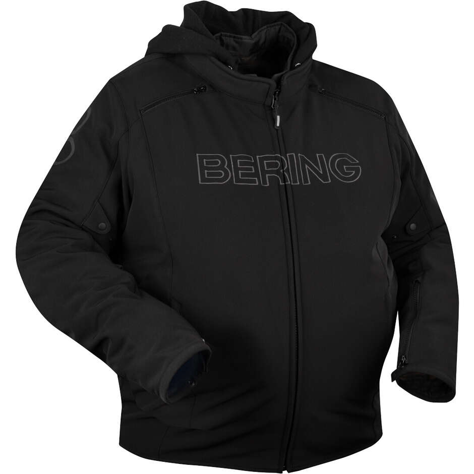 Davis King Size  Giacca Nera Impermeabile con Cappuccio Removibile Bering