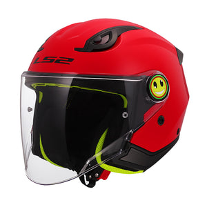 Of622 Funny Ii Solid Red Casco Jet Bambino/a Ls2