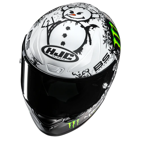RPHA 1 V2 CARBON SNOW DIABLO MC10SF CASCO INTEGRALE HJC