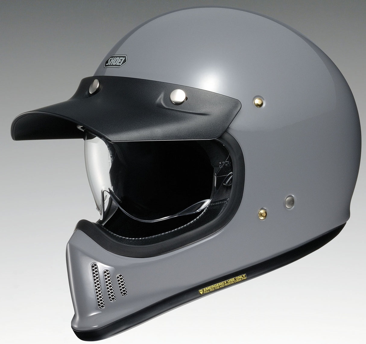 Ex-zero Bianco Casco Integrale Retro' In Fibra