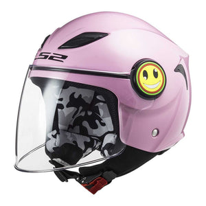 Of602 Funni Gloss Pink Casco Jet Bambina Ls2