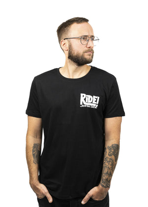 T-shirt Ride Black John Doe