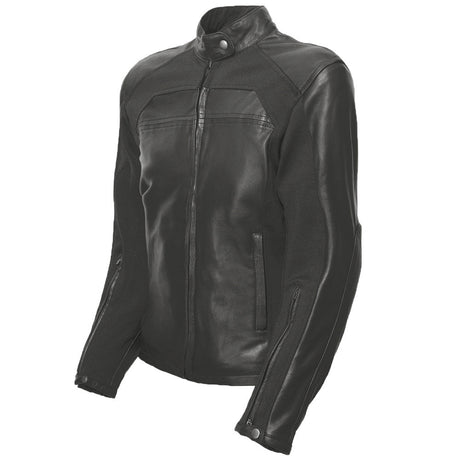 Beast Man Giacca In Pelle con Inserti Elasticizzati Oj