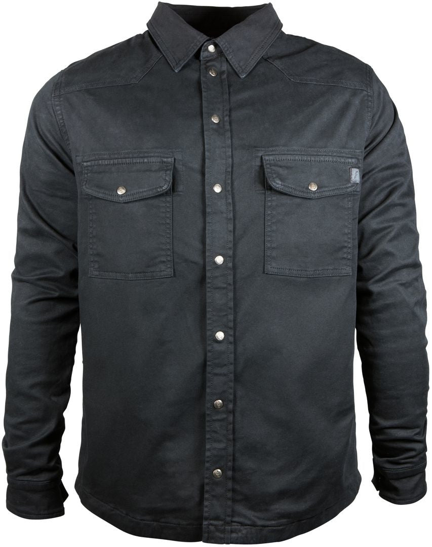 Camicia Da Donna Nera  Foderata In Kevlar con Protezioni John Doe