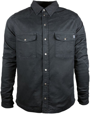 Camicia Da Donna Nera  Foderata In Kevlar con Protezioni John Doe