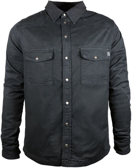 Camicia Da Donna Nera  Foderata In Kevlar con Protezioni John Doe