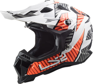 Mx700 Subverter Evo Astro Bianco Arancio Casco Cross Ls2