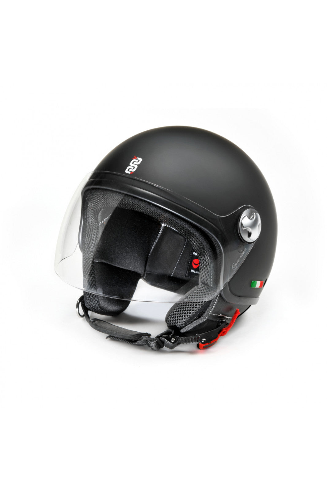 Soffio Rubber Black Casco Jet Oj