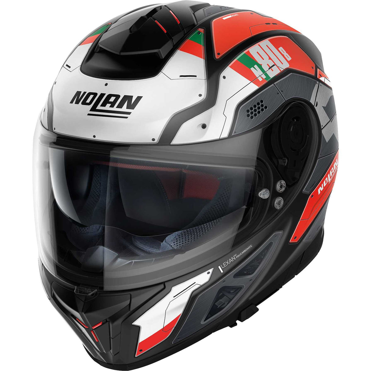 N80.8 Starscream Nero Bianco Rosso Casco Integrale Nolan