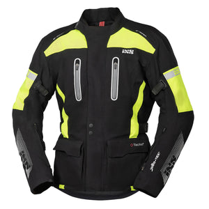 Pacora Nero Giallo Fluo Giacca Touring Impermeabile In Tessuto Tactel Ixs