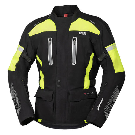 Pacora Nero Giallo Fluo Giacca Touring Impermeabile In Tessuto Tactel Ixs