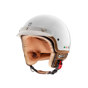 Fuoriporta Bianco Casco Jet 3 Bottoni  Helmo Milano