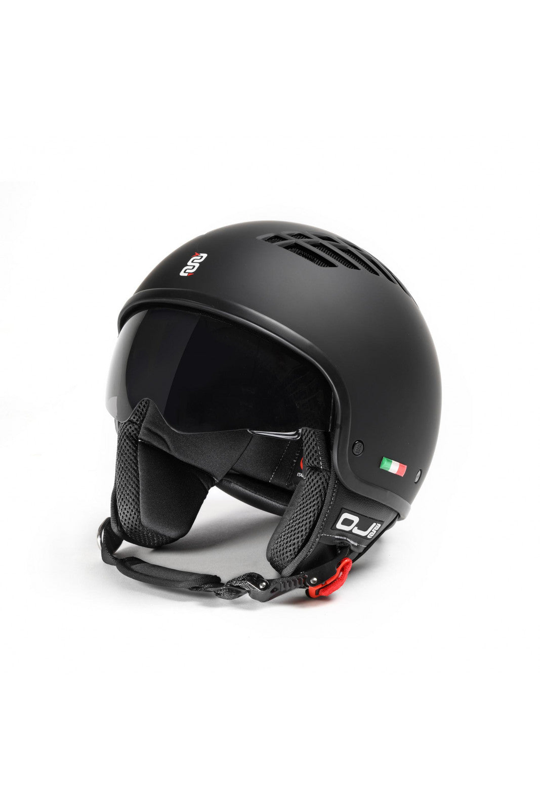 Vento Mat Black Casco Jet Areato Oj