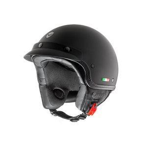 Fuoriporta Nero Opaco Casco Jet 3 Bottoni Helmo Milano