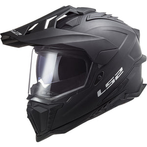 Mx701 Explorer Matt Black Casco Enduro Stradale In Fibra Ls2
