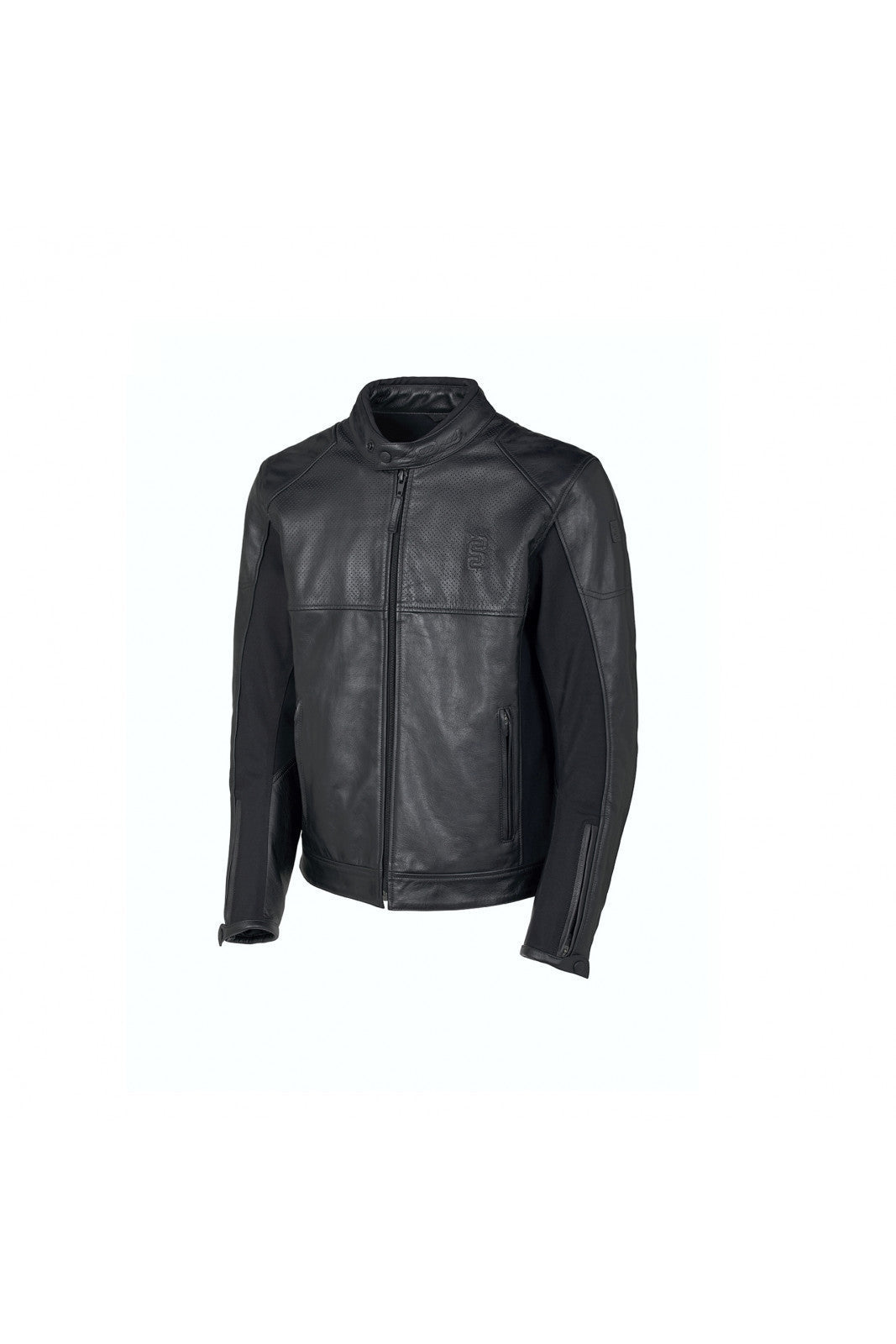 Giubbino Slender  In Pelle Di Bufalo Traforata Black Oj
