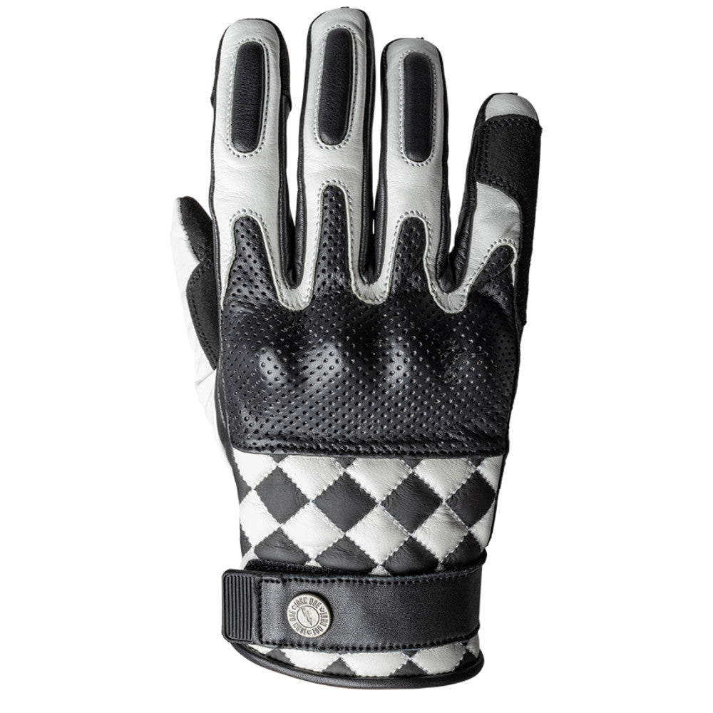 Tracker Race White/black Guanti In Pelle John Doe