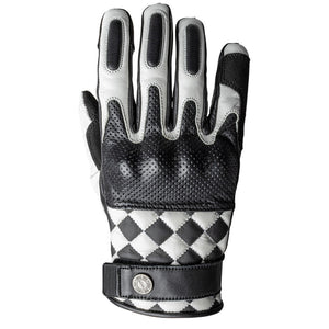 Tracker Race White/black Guanti In Pelle John Doe