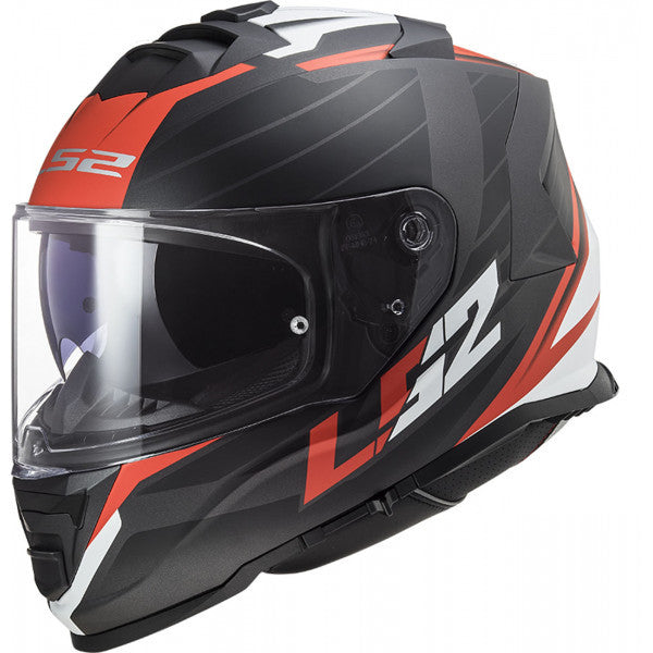 Ff800 Ls2  Storm Nerve Matt Black Red Casco Integrale