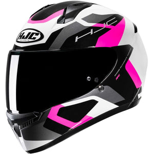 C10 Hjc Tins Mc8 Bianco Grigio Fucsia Casco Integrale