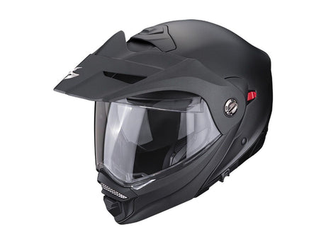 Adx-2 Nero Perla Opaco Casco Modulare Da Enduro Scorpion