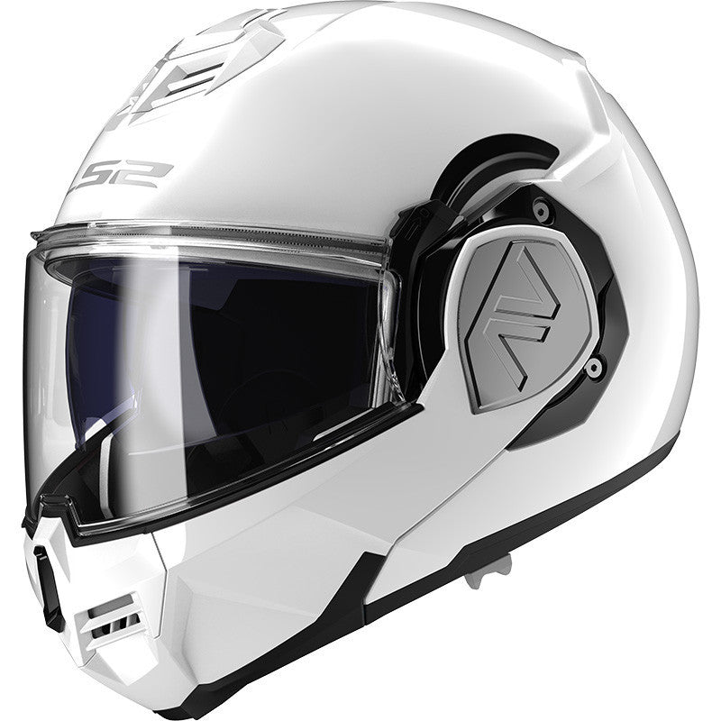 Ff906 Advant Solid White Casco Convertibile Ls2