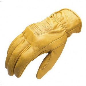 Guanti Civic Kp Be In Pelle Vintage Yellow  con Protezioni Nocche  Garibaldi