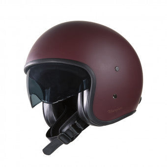 Casco Jet G30x  Vintage In Fibracomposite con Visierino Del Sole Rosso.op  Garibaldi