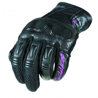 Guanti In Pelle Lady  Traforati Ariel Gold Black Garibaldi